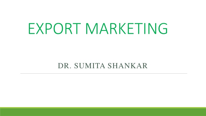 export marketing