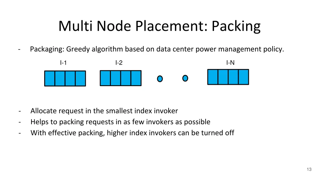 multi node placement packing