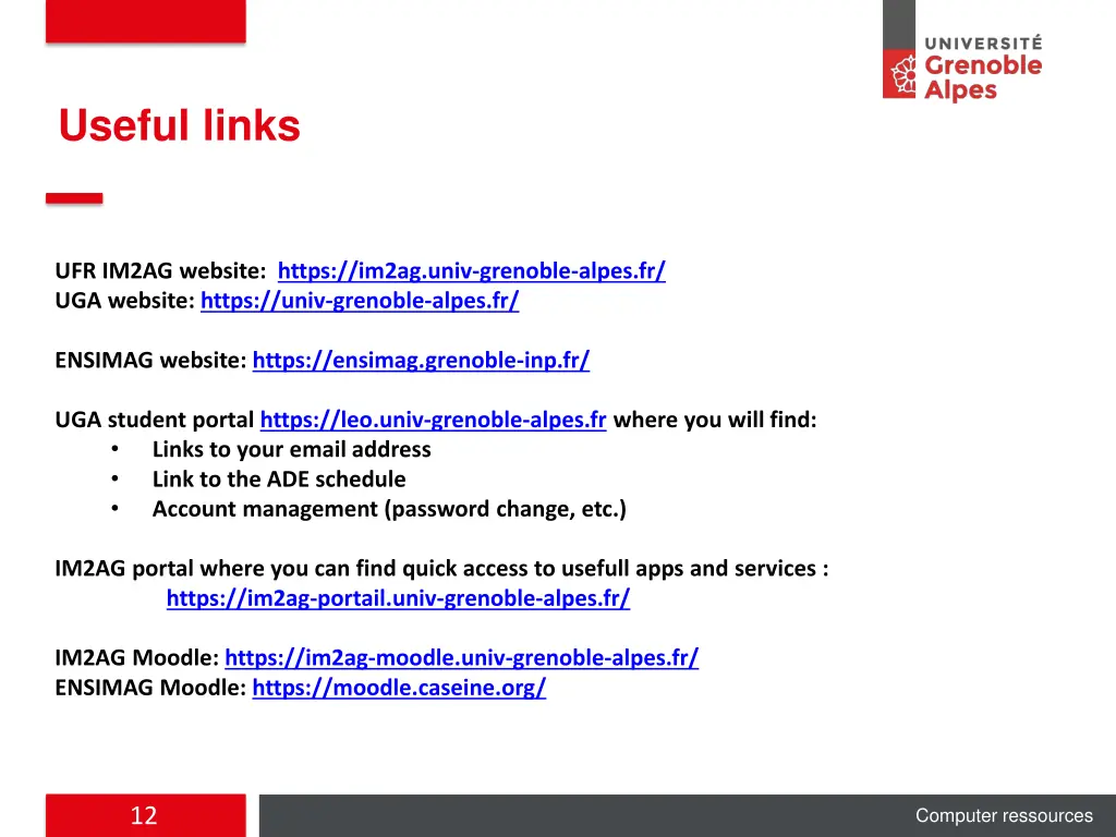 useful links