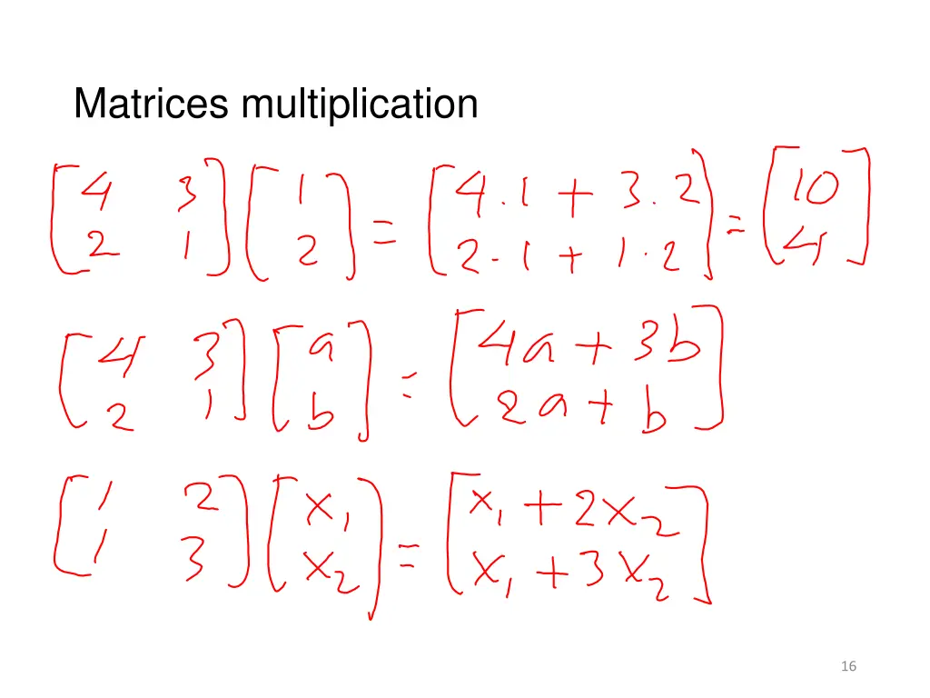 matrices multiplication