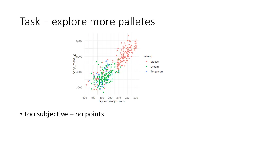 task explore more palletes