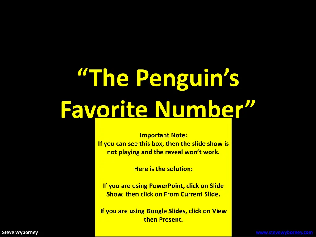 the penguin s favorite number 2