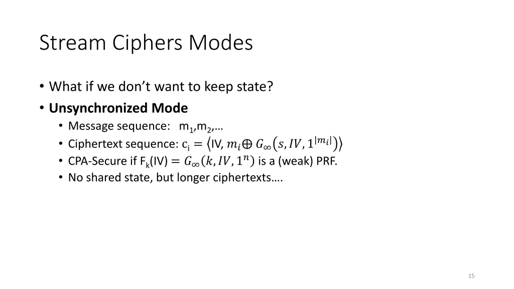 stream ciphers modes 1