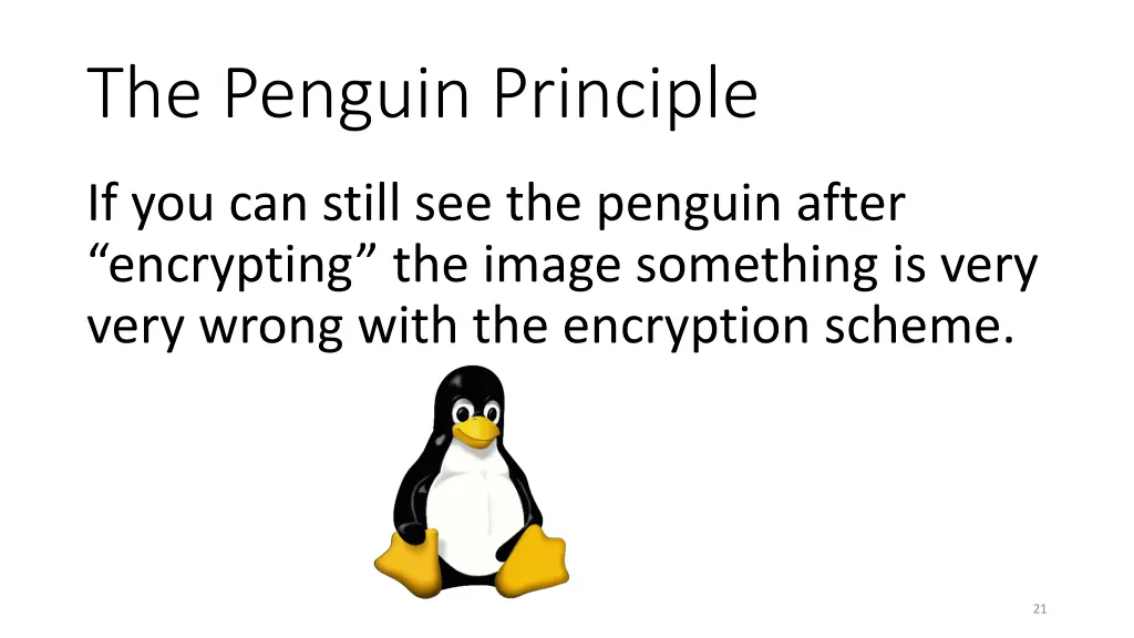 the penguin principle