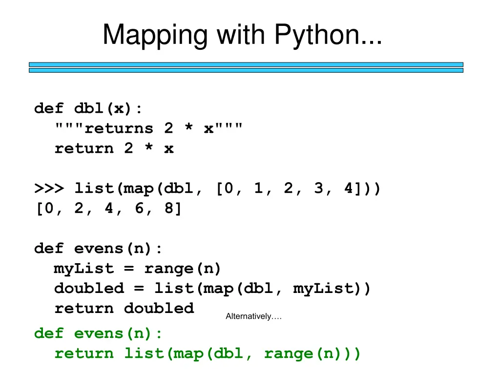 mapping with python