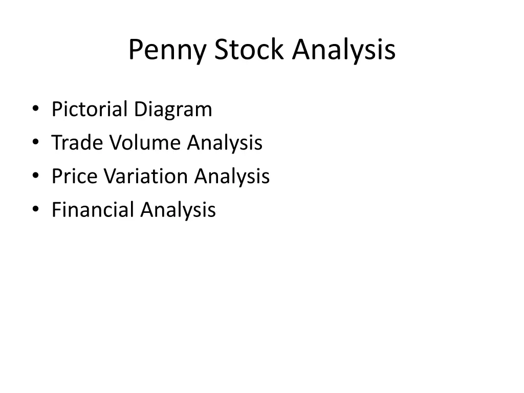 penny stock analysis