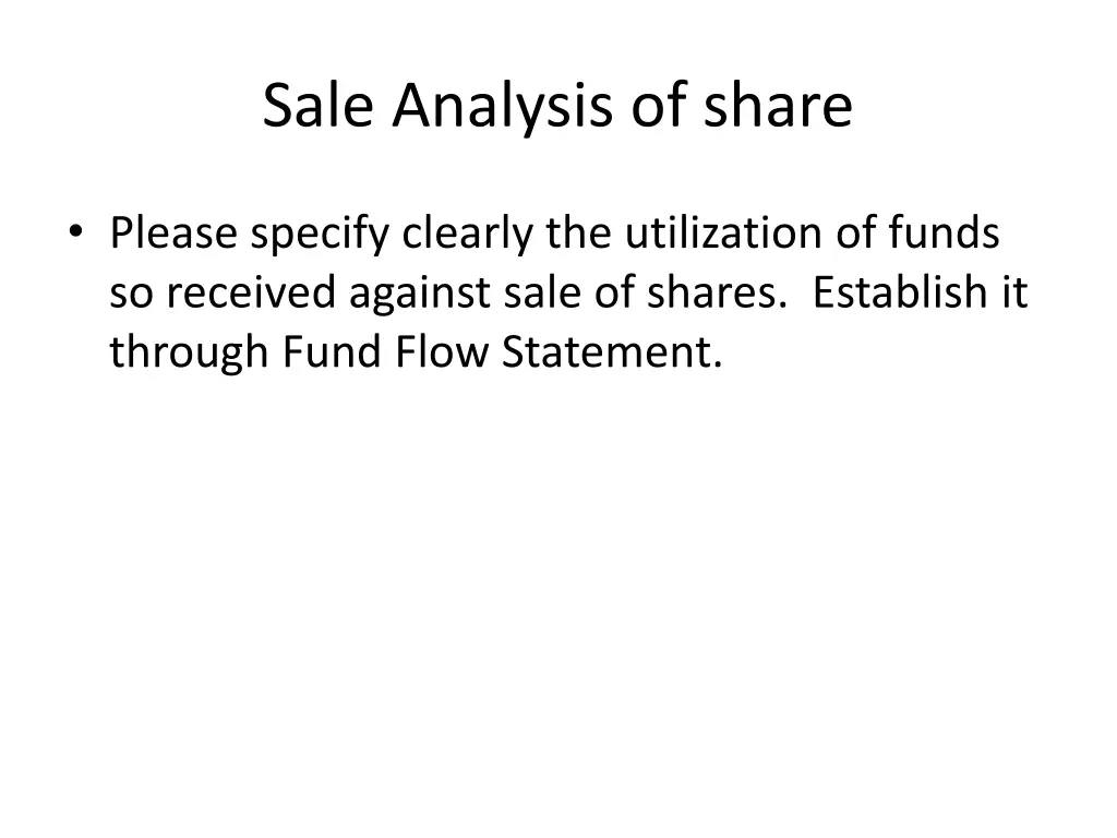 sale analysis of share 2