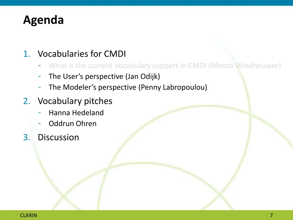 agenda 1