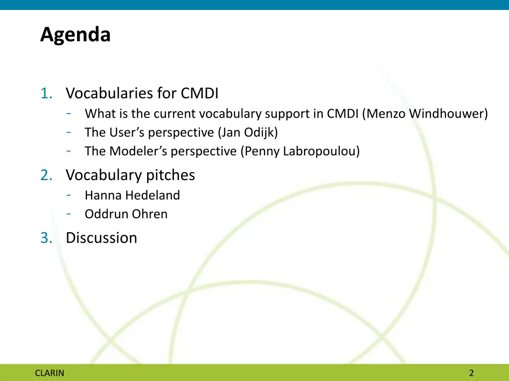 agenda