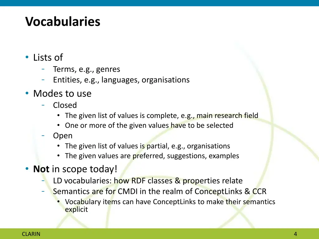 vocabularies