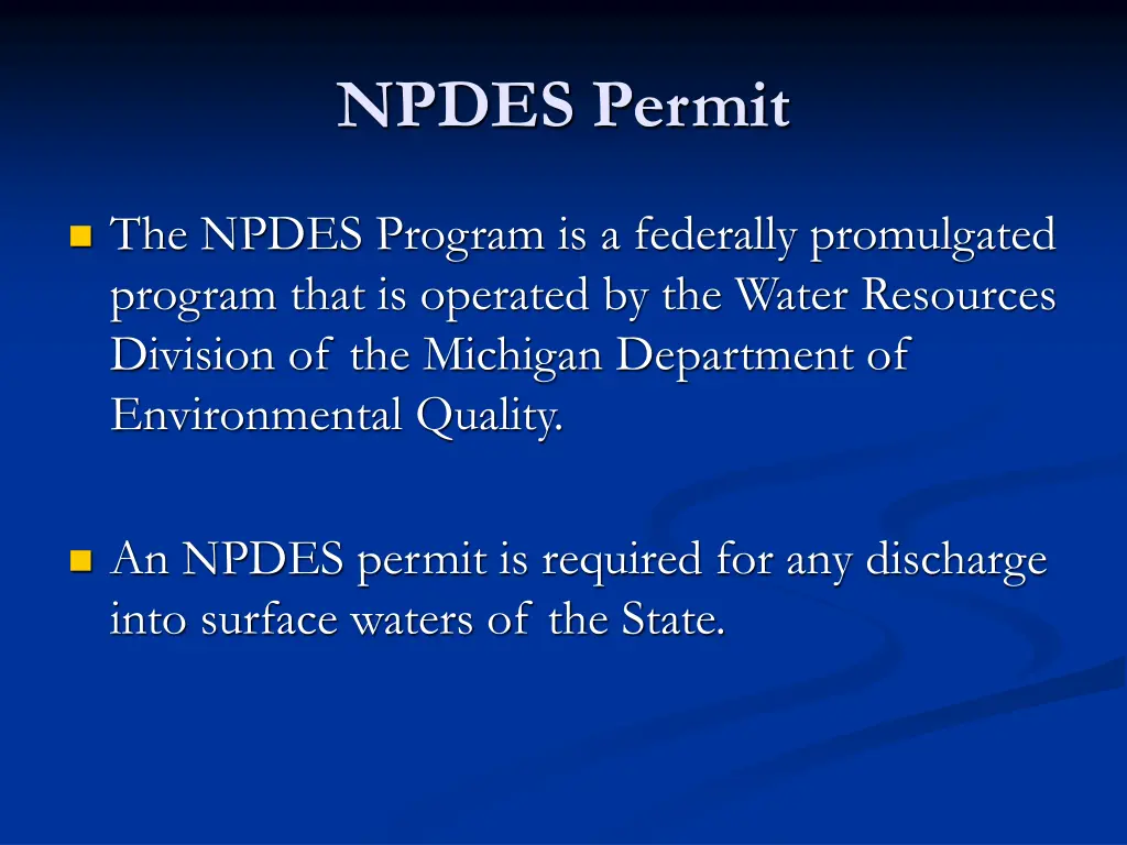 npdes permit