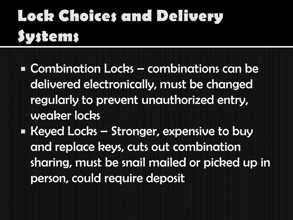 combination locks combinations can be delivered
