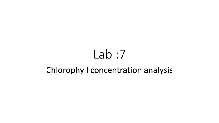 lab 7