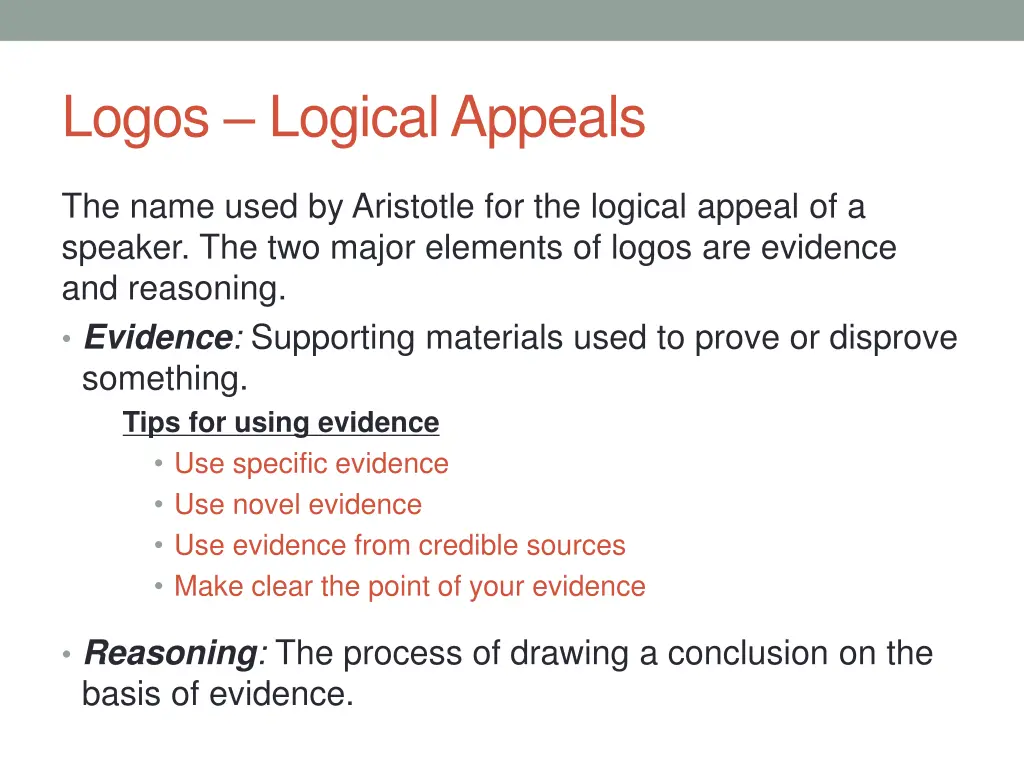 logos logical appeals