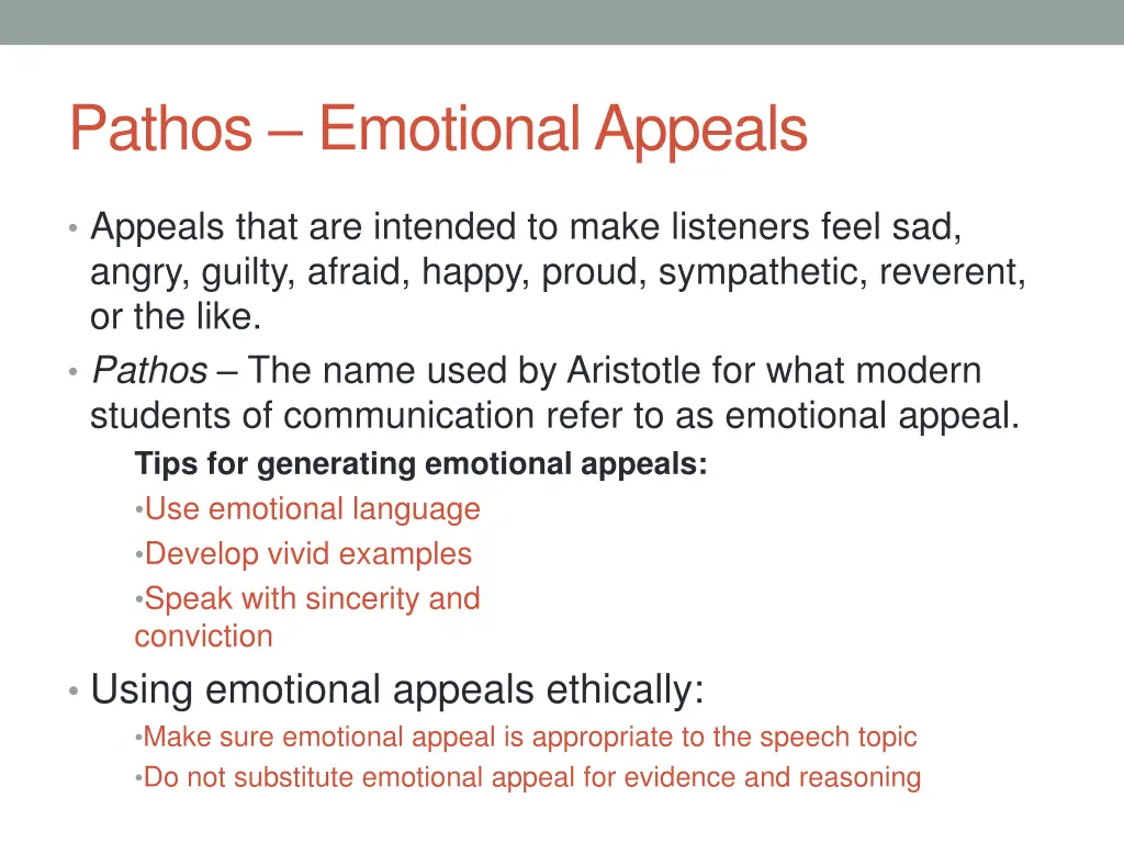 pathos emotional appeals