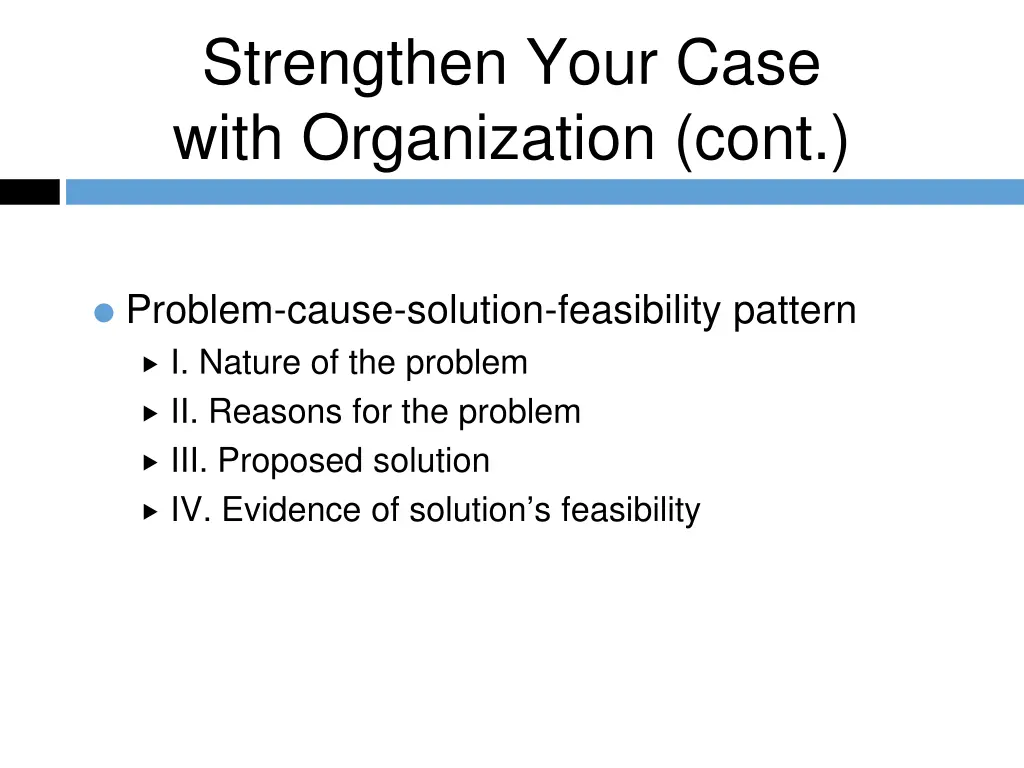 strengthen your case with organization cont 1