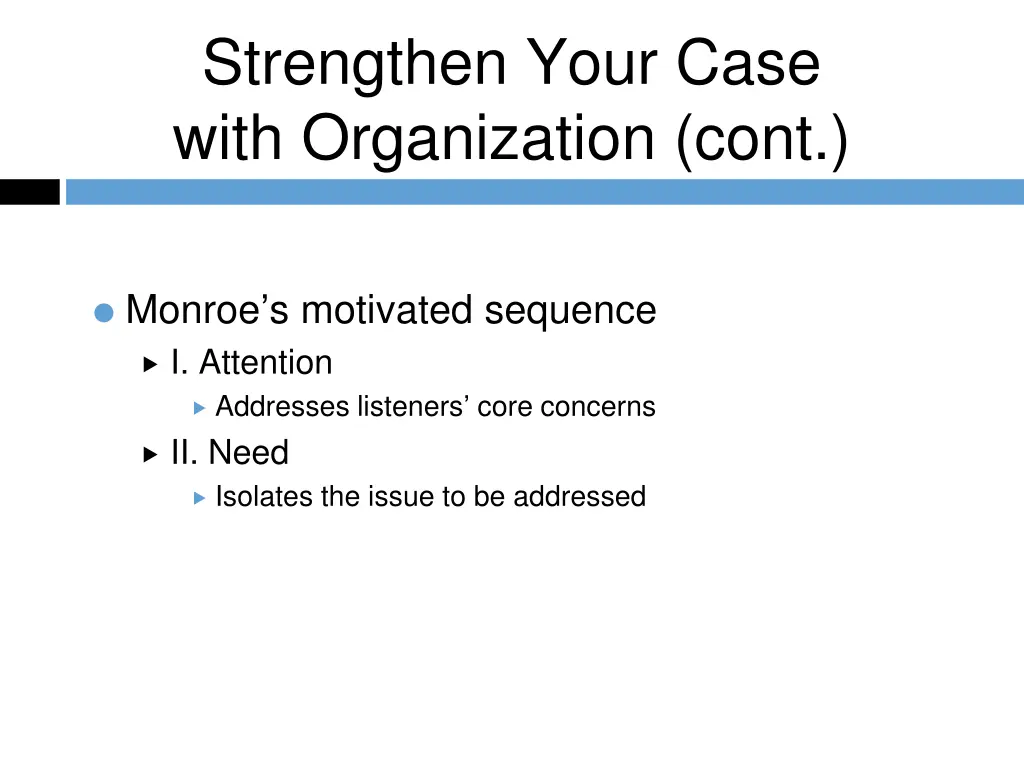 strengthen your case with organization cont 2