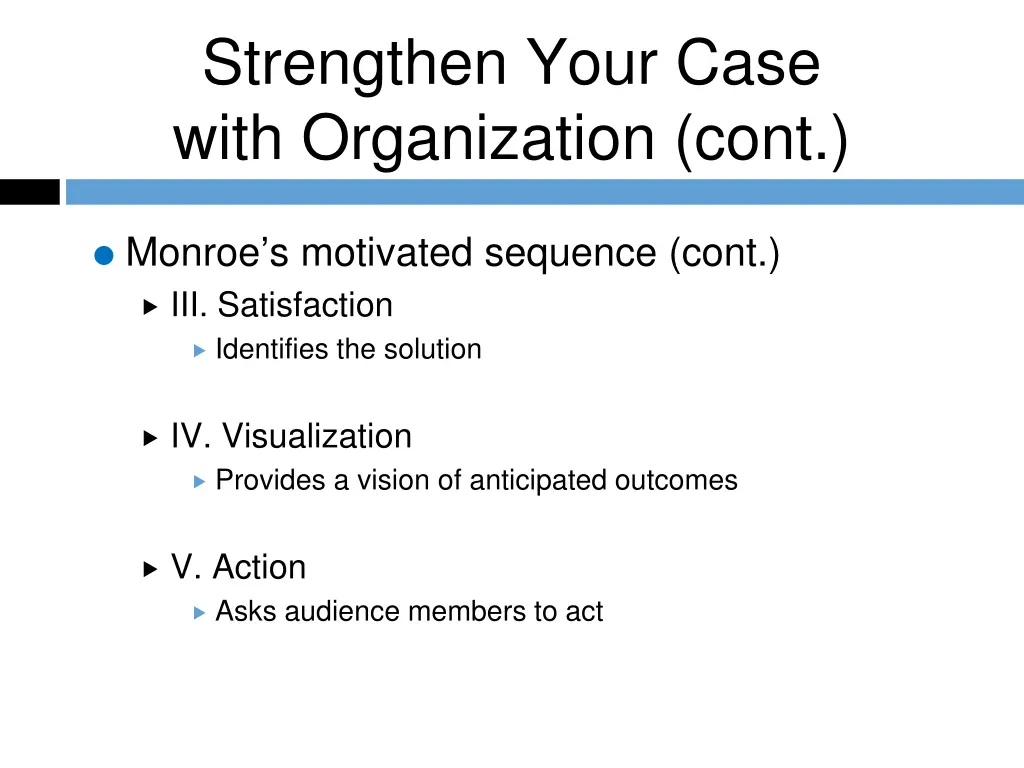 strengthen your case with organization cont 3