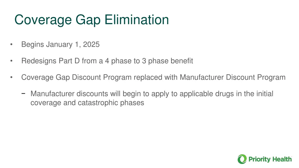coverage gap elimination