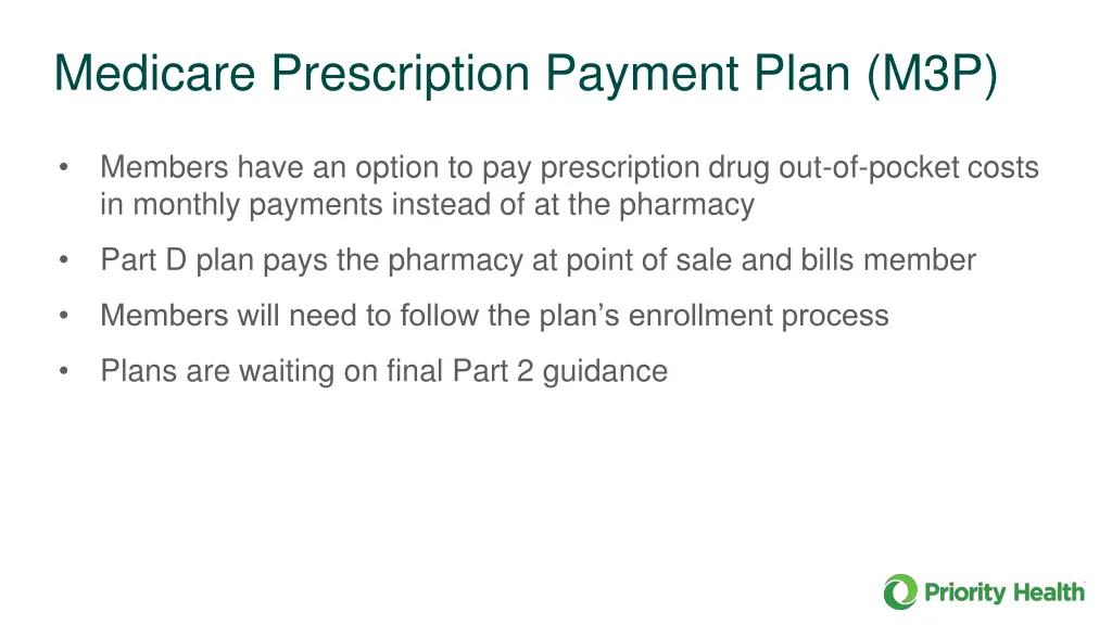medicare prescription payment plan m3p