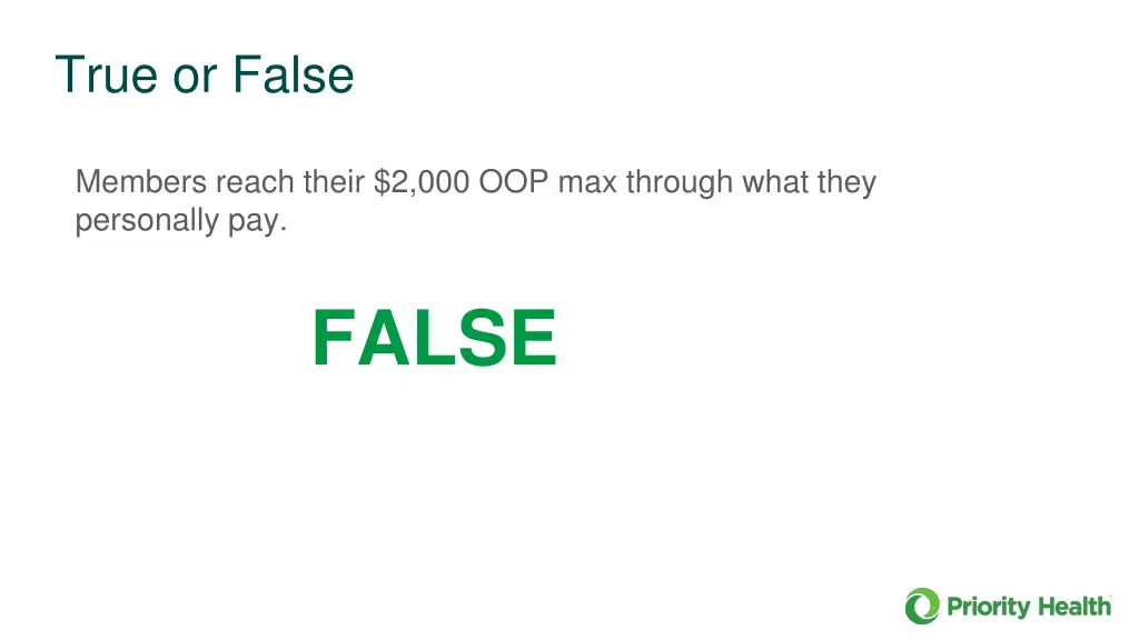 true or false 1