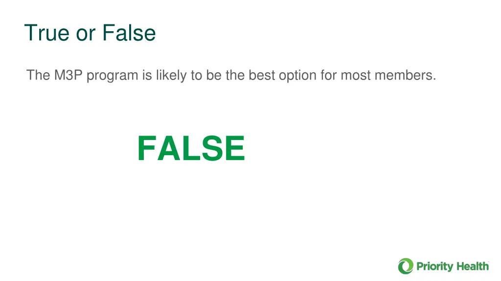 true or false 2