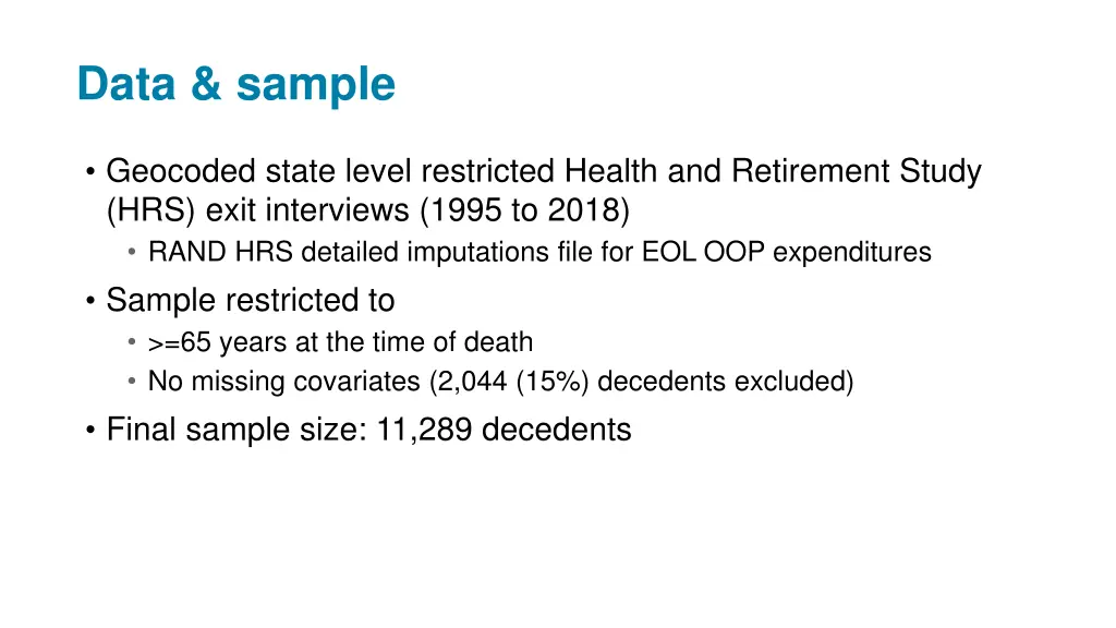 data sample