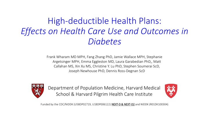 high deductible health plans effects on health