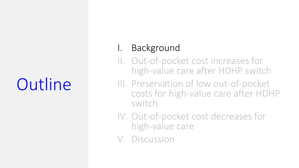 i background ii out of pocket cost increases