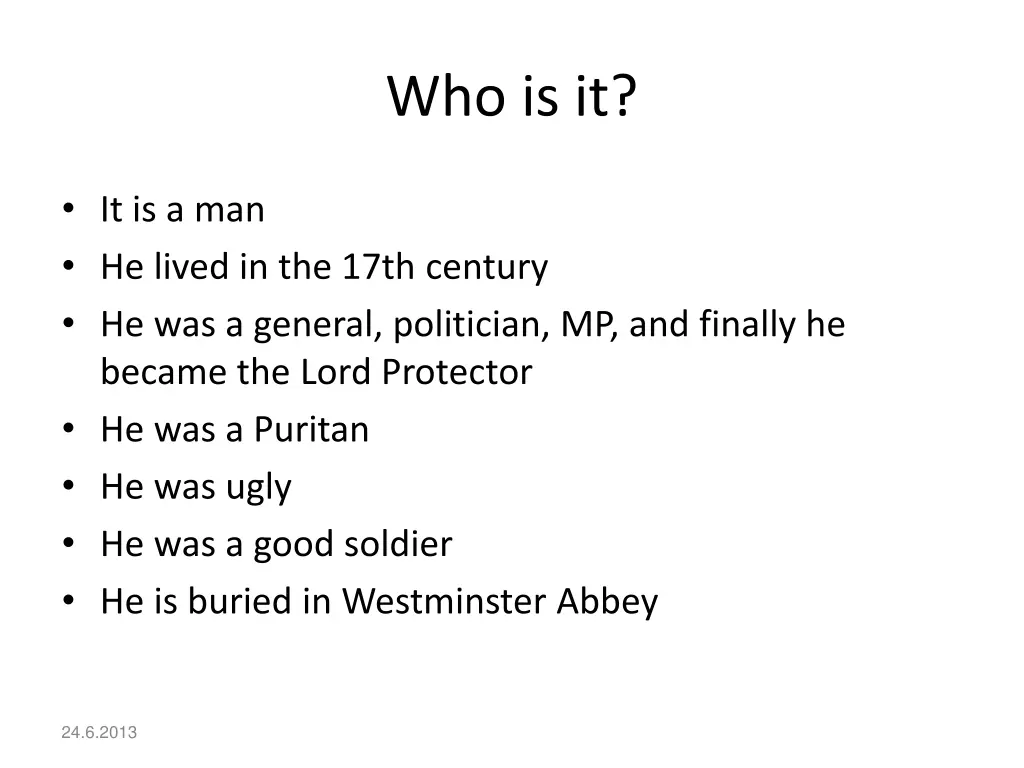 who is it