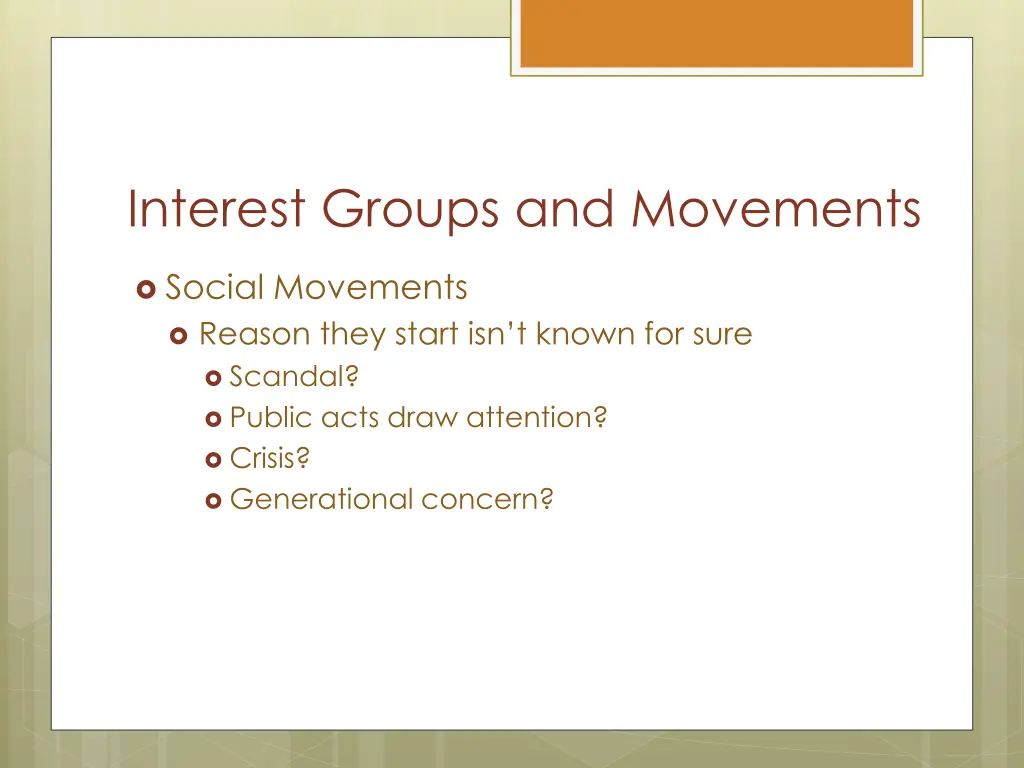 interest groups and movements 1