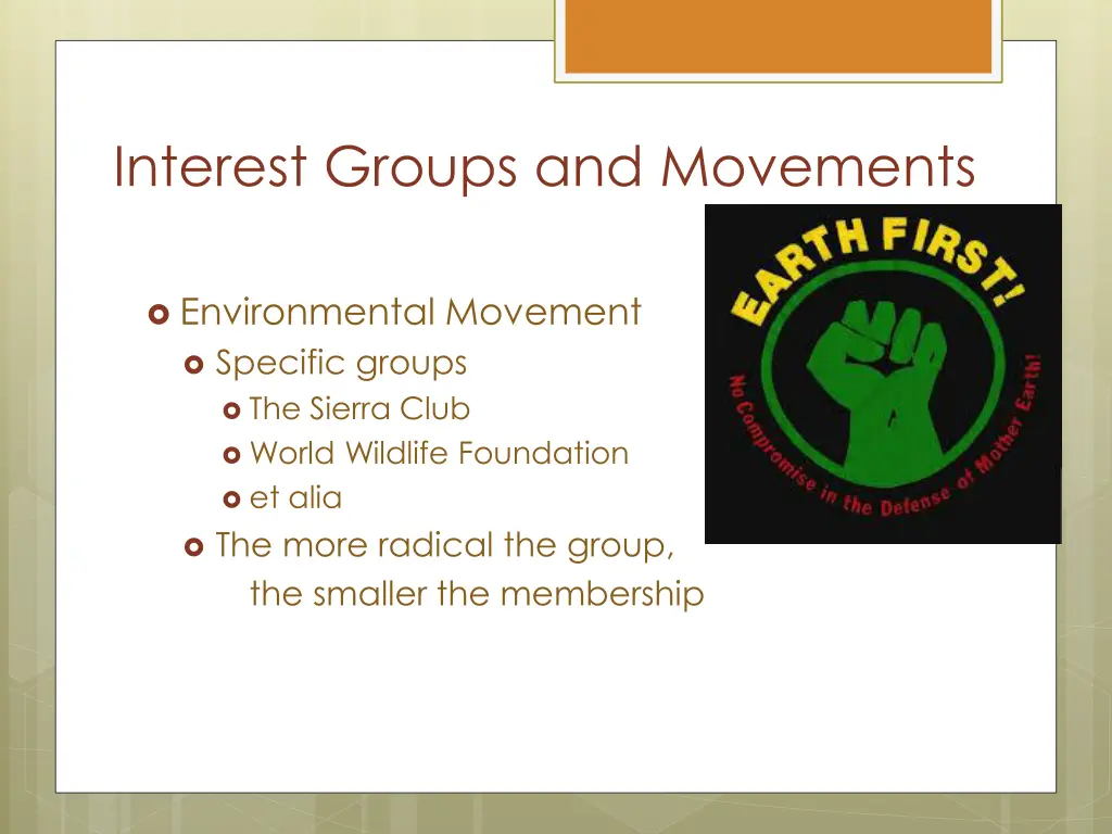 interest groups and movements 2