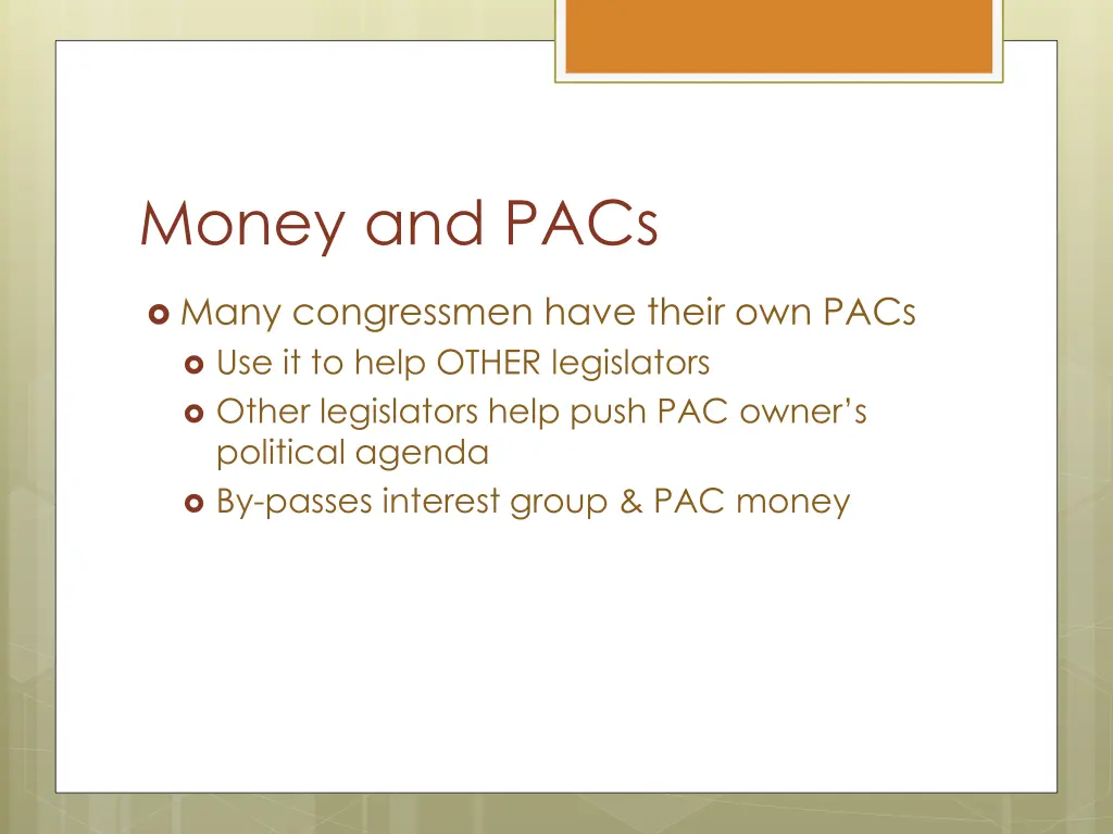 money and pacs 2