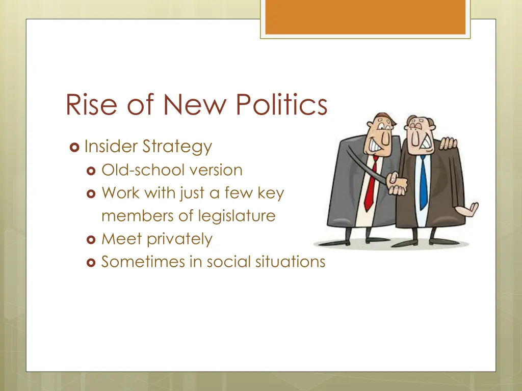 rise of new politics