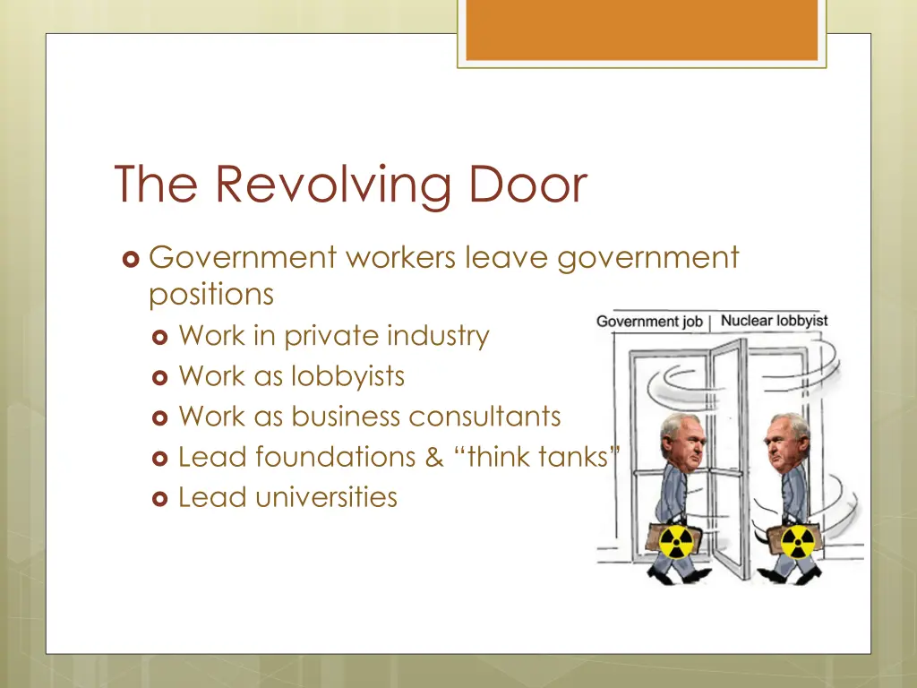the revolving door