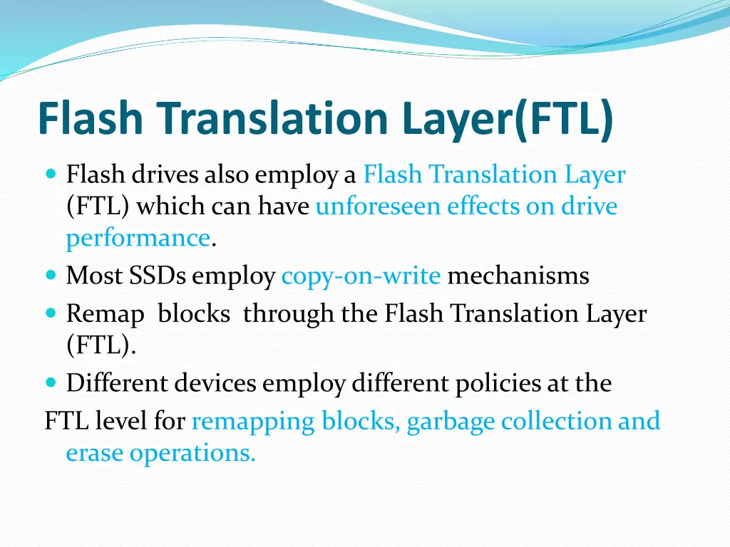 flash translation layer ftl
