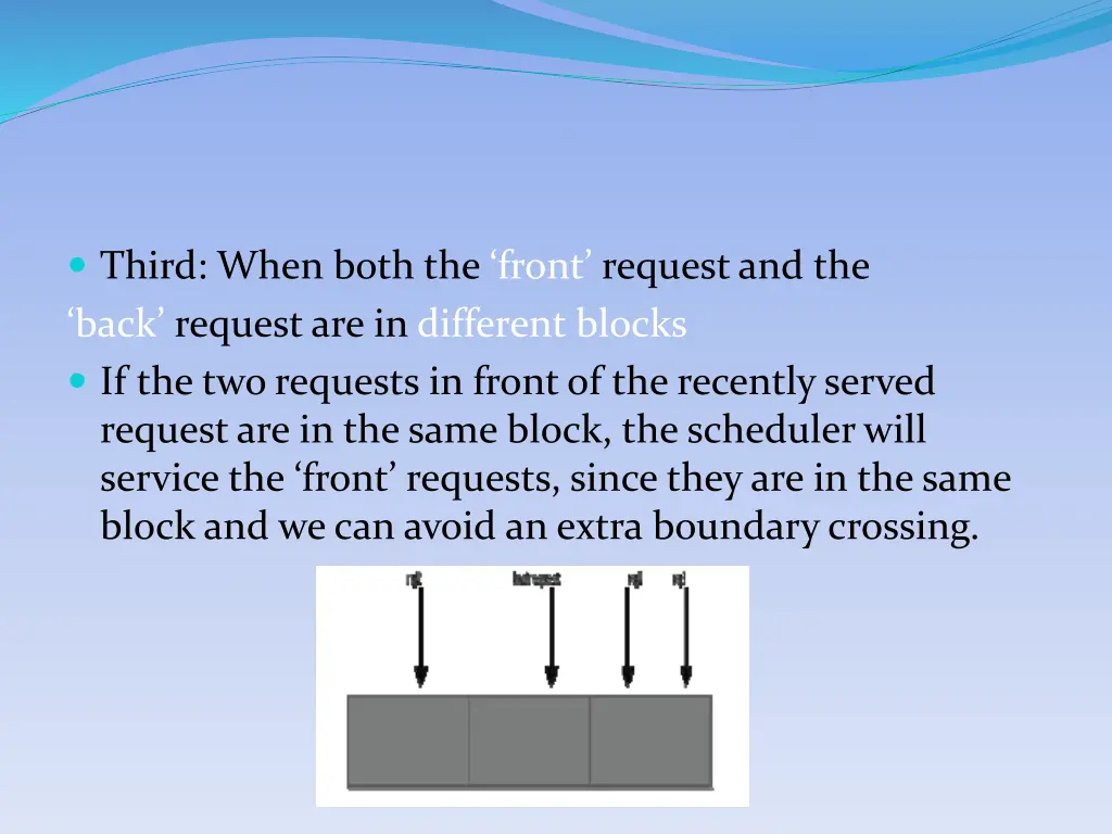 third when both the front request and the back