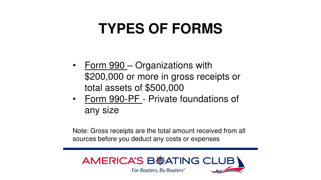 types of forms 1