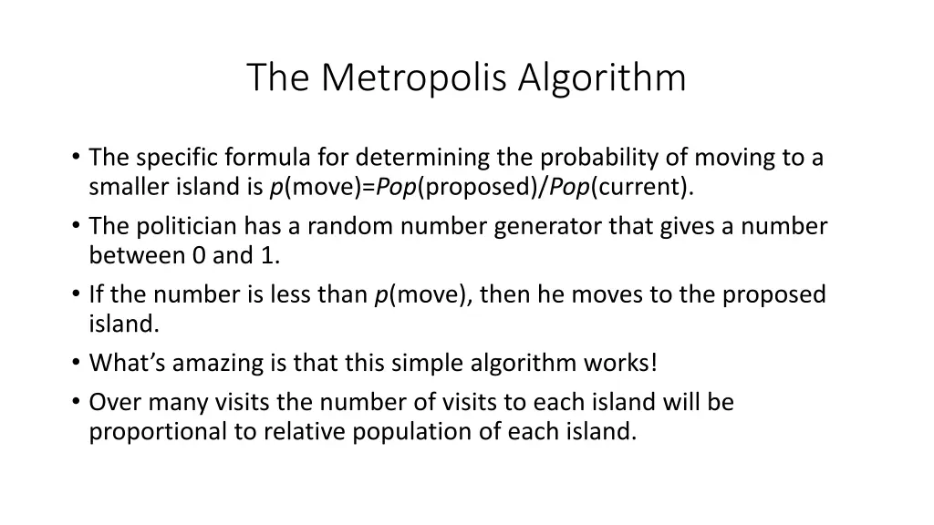 the metropolis algorithm 4