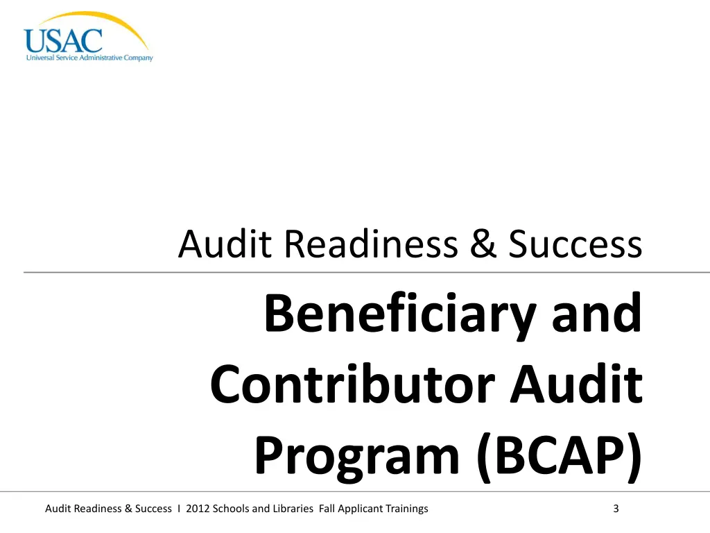 audit readiness success beneficiary
