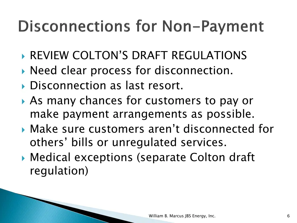 review colton s draft regulations need clear
