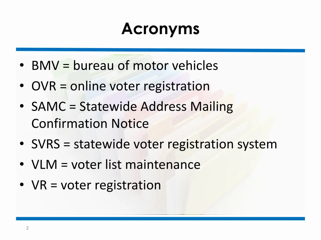 acronyms