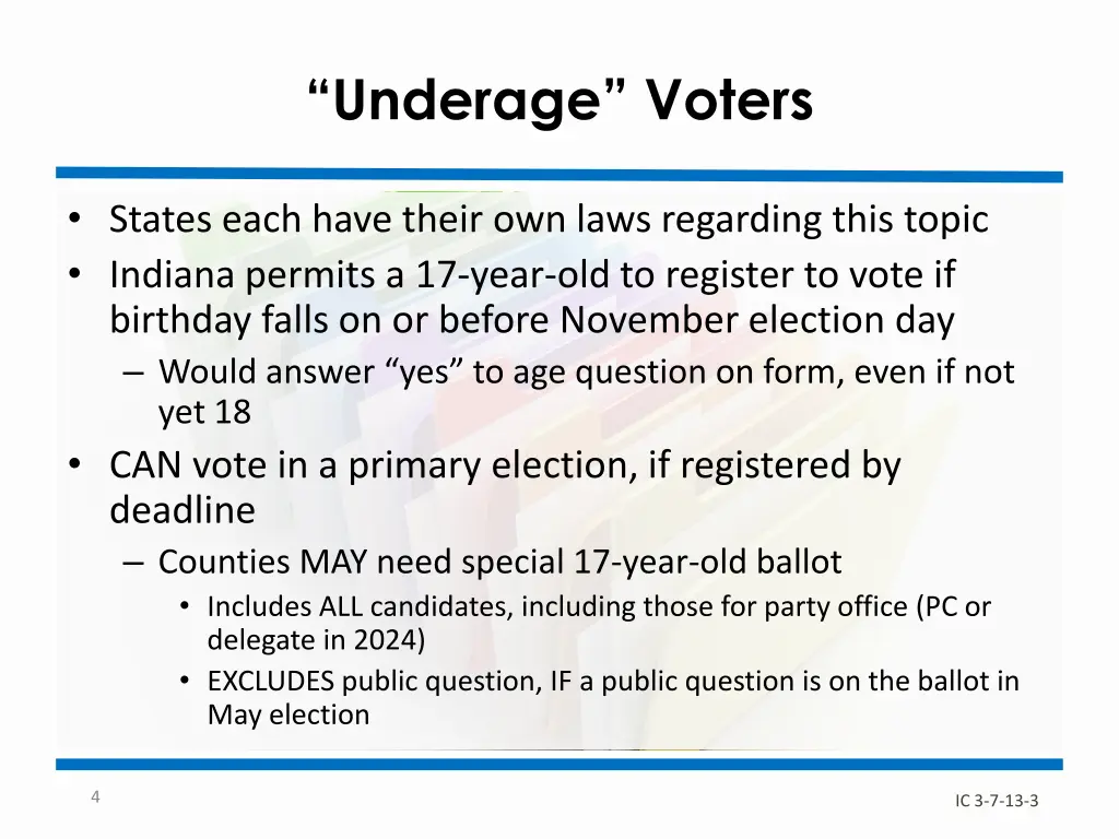underage voters
