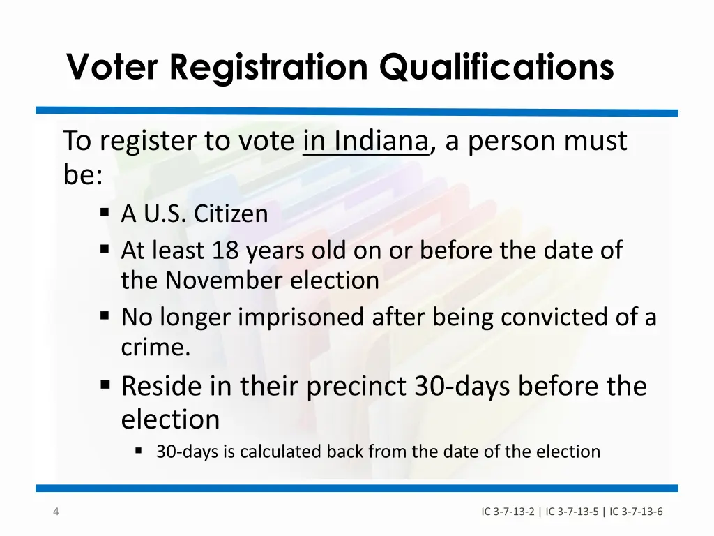 voter registration qualifications