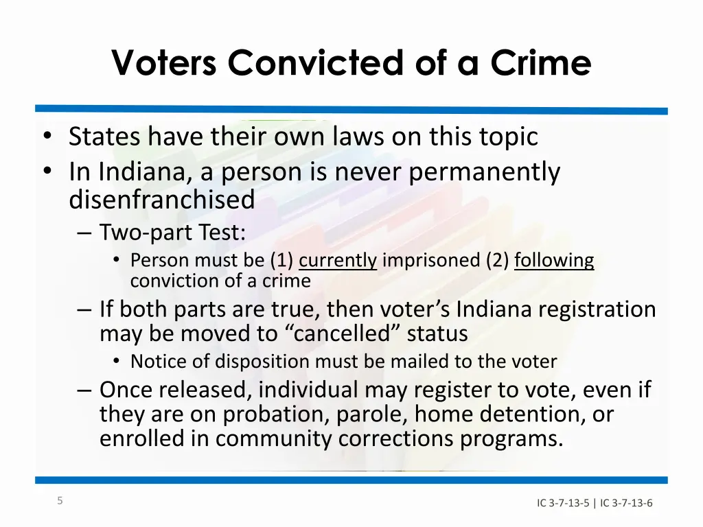 voters convicted of a crime