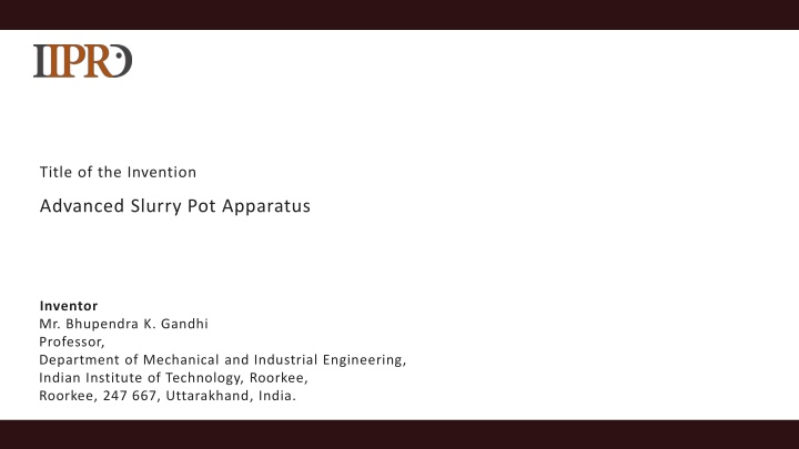 title of the invention