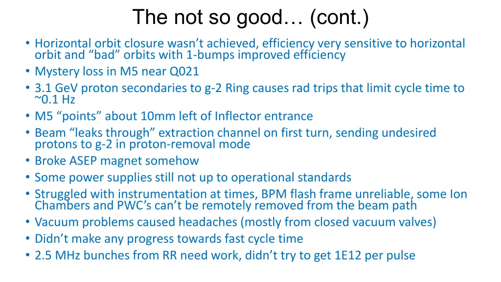 the not so good cont
