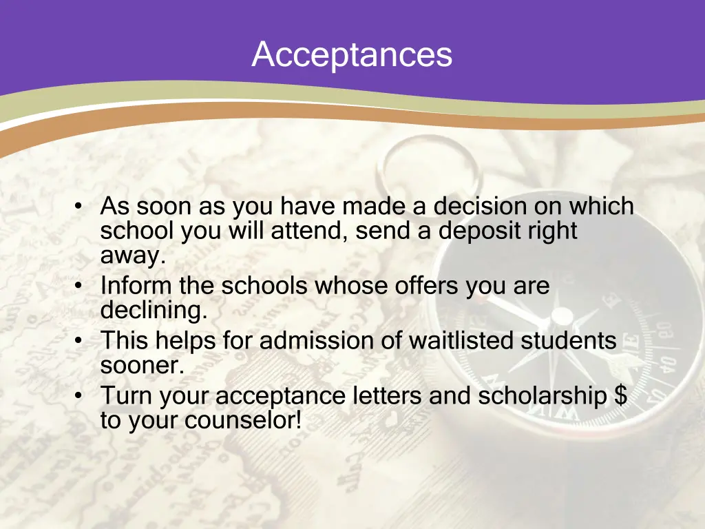 acceptances