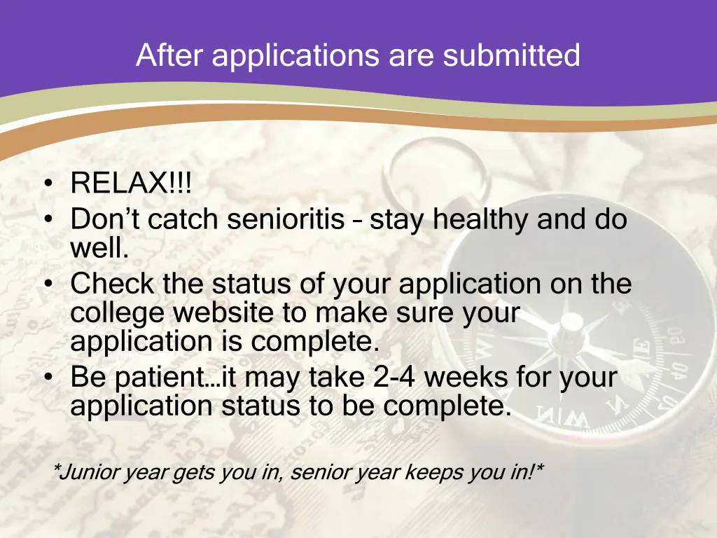 after applications are submitted