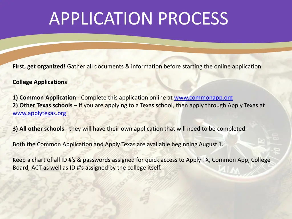 application process